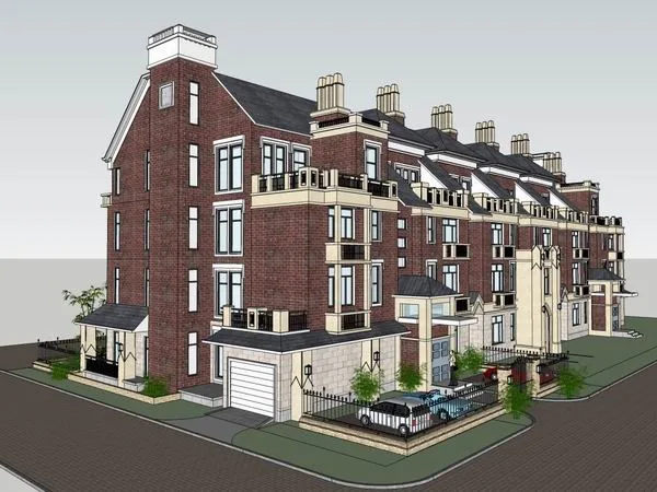 Classical Stacked Villa Design in SketchUp
