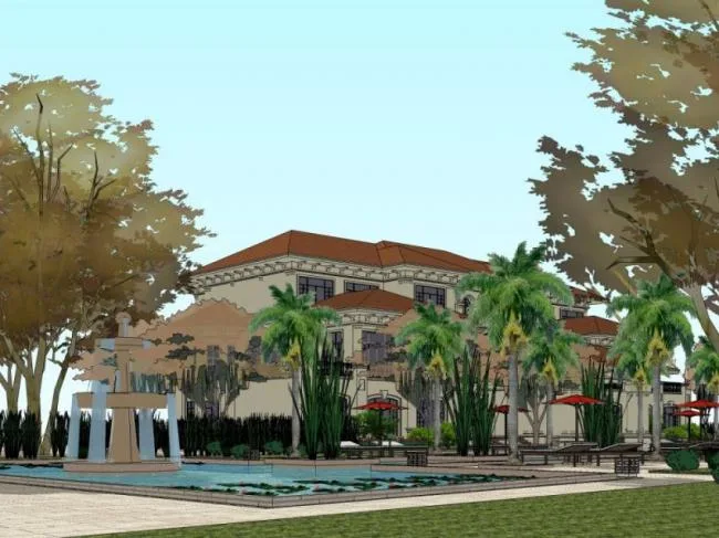 Classical Villa Landscape Design in SketchUp