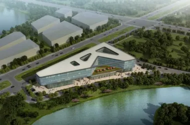 SketchUp Model of Nanjing Zhongjian Multi-Story Modern Office Building-BIM WORLD