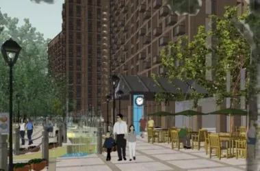 SketchUp Residential Models: Modern High-Rise Apartments and Ground-Floor Commercial Spaces-BIM WORLD