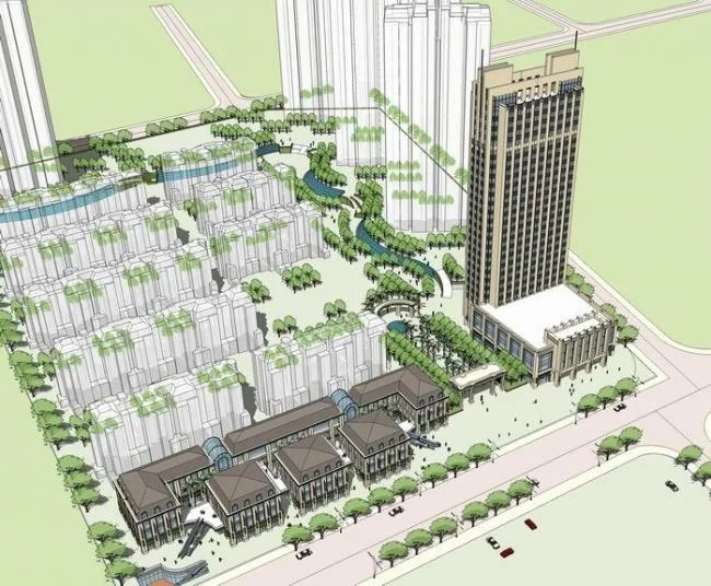 Sketchup Office Model | High rise Office Building, Neoclassical Style