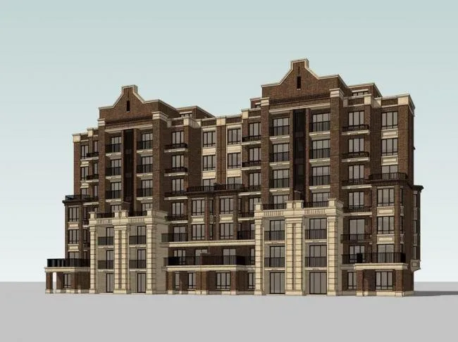 Sketchup Residential Model | Multi story Residence, Residential Building, British Style, Classical Style
