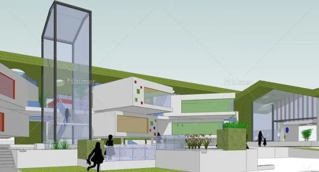 Modern Kindergarten and School Architecture | SketchUp School Model