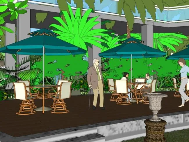 Sketchup Landscape Model | Scenic Area Landscape, Classical Style