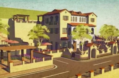 Spanish-Style Multi-Row Villa Model in SketchUp-BIM WORLD
