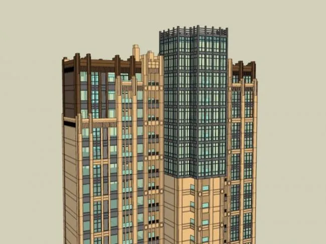 Sketchup Residential Model | Super High rise Residential Buildings, Residential Buildings, Classical Style