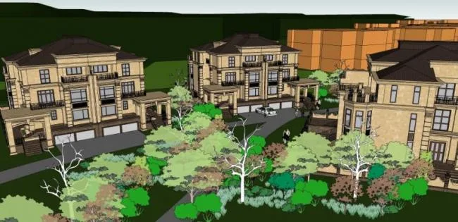Sketchup Villa Model | Stacked Villa, European Style, Classical Style