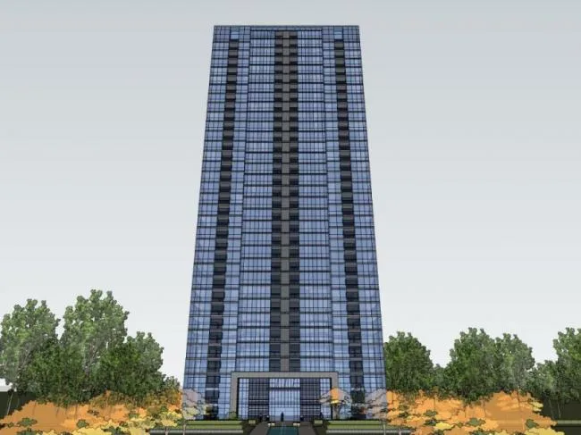 Sketchup Residential Model | Super high-rise residential building, modern style