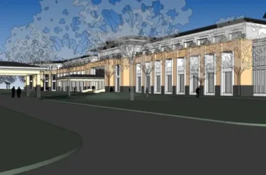Modern Multi-Story Office Building Model in SketchUp-BIM WORLD