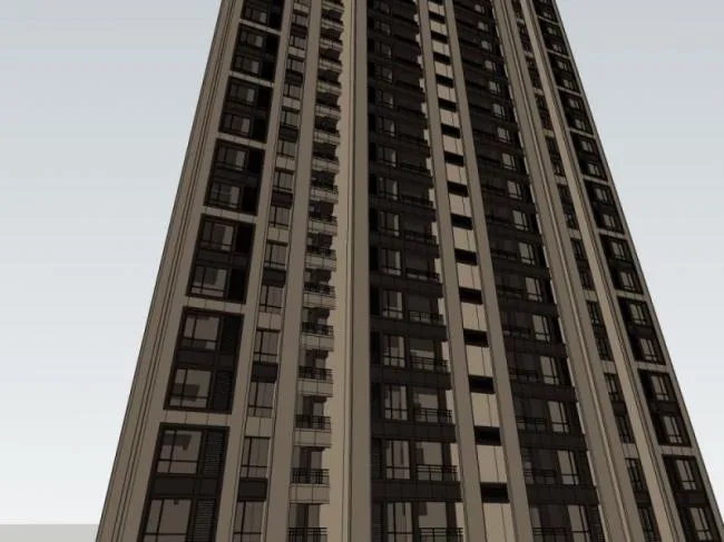Sketchup Residential Model | Super high-rise residential buildings, residential buildings, classical style