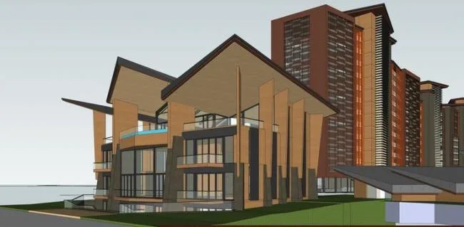 Sketchup Residential Model | Small and High rise Residential Complex, Residential Building, Community, Modern Style
