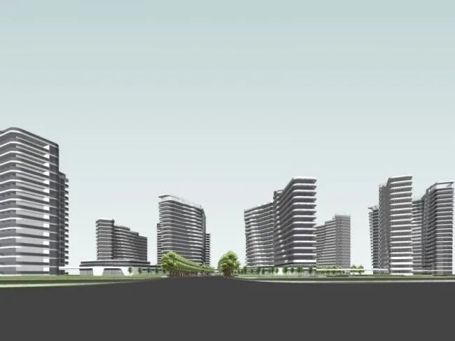 Sketchup Complex Model | High rise Commercial Complex, Residential, Modern Style