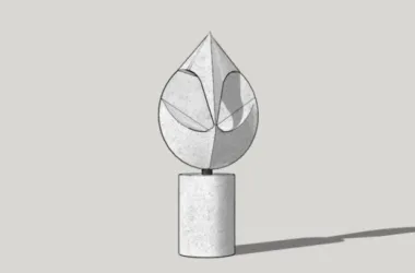 Modern Landscape Sculpture Materials for SketchUp Models-BIM WORLD