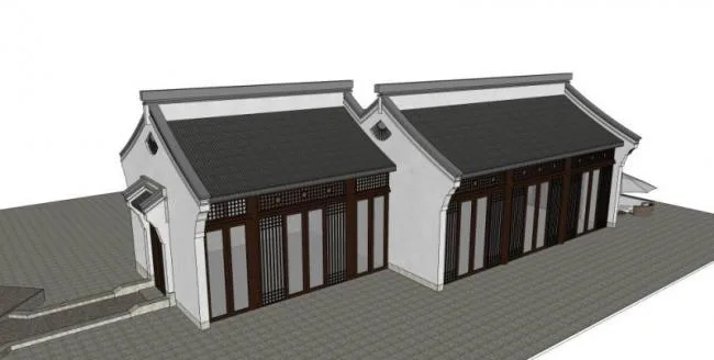 SketchUp Business Model for Chinese-Style Restaurants
