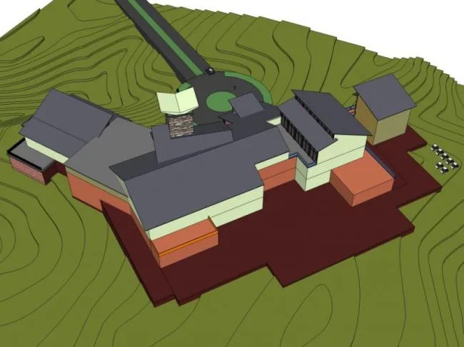 Sketchup Business Model | Clubhouse, Modern Style