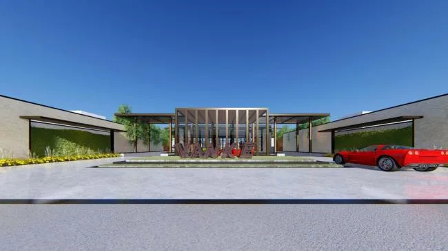 Sketchup Business Model | Multi story Sales Office, Modern Style, Commercial Building