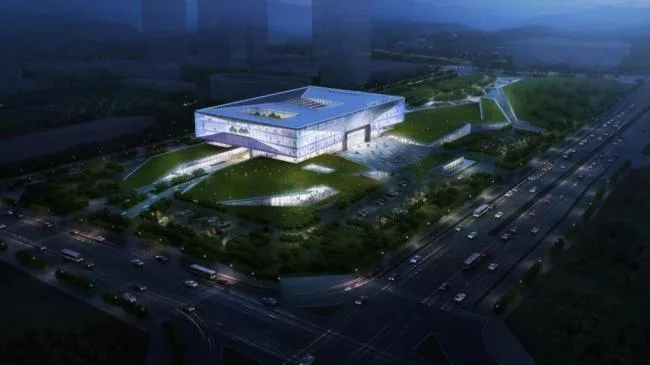 Sketchup Cultural Model | Multi story Civic Center, Modern Style, Cultural Architecture
