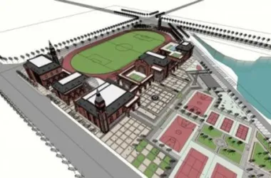 SketchUp Villa Model: Multi-Story Classical Style Sports Center-BIM WORLD