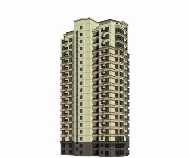 Sketchup Residential Model | High rise Residential Buildings, Neoclassical Style, Residential Buildings