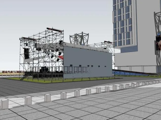 Sketchup Office Model | High rise Industrial Park, Modern Italian Style, Office Building