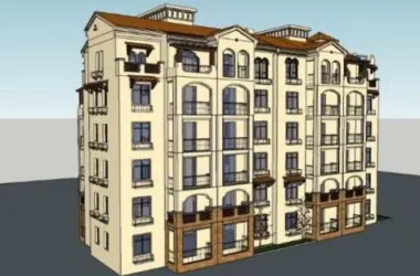 Classical Multi-Story Residential Model in SketchUp-BIM WORLD