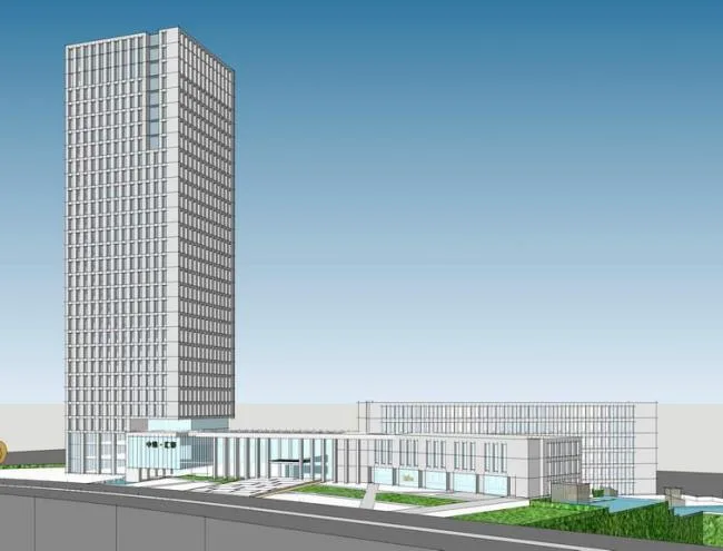 Sketchup Office Model | High rise Office Building, Modern Style