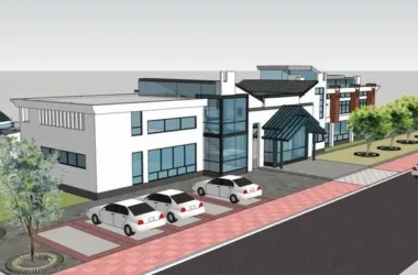 SketchUp Business Model: Modern Multi-Story Entertainment Club and Commercial Space-BIM WORLD