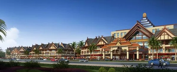 Sketchup Business Model | Multi story Commercial Street, Classical Style