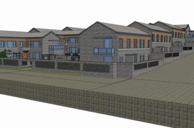 SketchUp Residential Model: Multi-Story Home with Traditional Chinese Courtyard and Classical Design-BIM WORLD