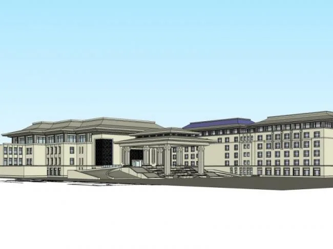Sketchup Hotel Model | Multi story Hotel, Modern Style