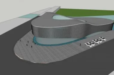 SketchUp Cultural Model: Modern Multi-Story Museum and Exhibition Hall Design-BIM WORLD