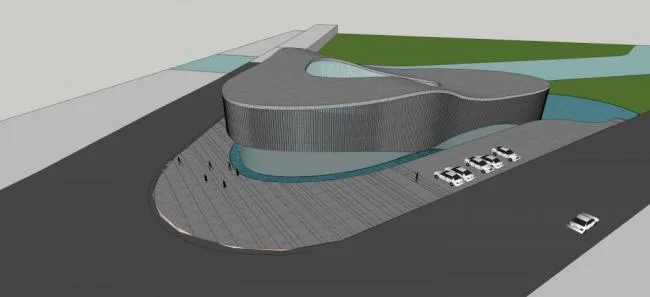 Sketchup Cultural Model | Multi story Museum, Cultural Architecture, Exhibition Hall, Modern Style