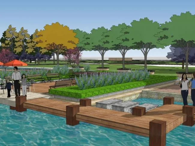 Sketchup Landscape Model | Community Landscape, Residential Landscape, Classical Style