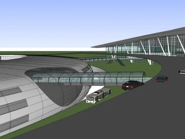 Sketchup Station Road Bridge | Airport, Modern Style