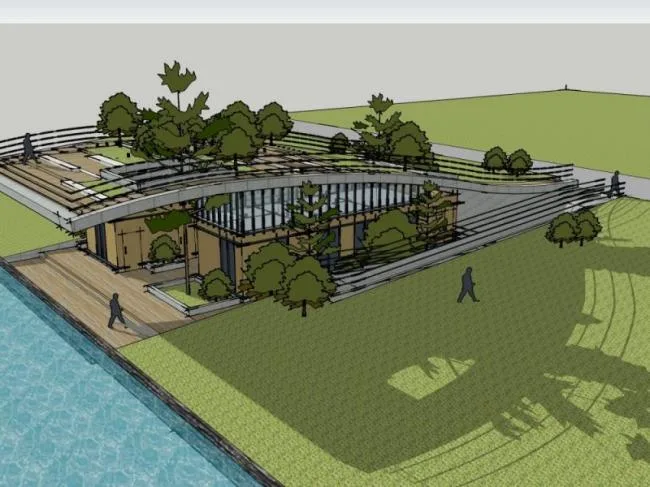 Sketchup Landscape Model | Toilet, Public Toilet, Modern Style