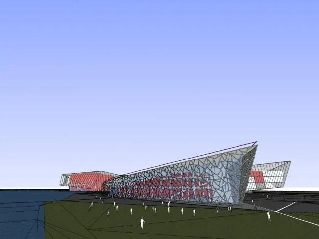 Sketchup Cultural Model | Multi story Cultural Center, Exhibition Hall, Modern Style, Cultural Architecture