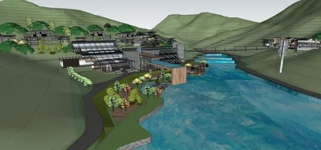 Sketchup Villa Model | Modern Style, Mountain Villa Complex, Hotel, Water View