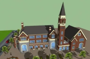 SketchUp Business Model Featuring Clubhouse in European Classical Style-BIM WORLD