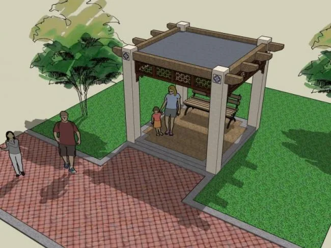 Sketchup Landscape Model | Pavilion Landscape, Chinese Style