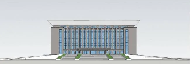 Sketchup Office Model | Comprehensive Administrative Building, Office, Modern Style