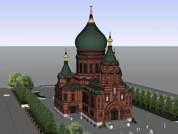 Sketchup Cultural Model | Multi story Hagia Sophia Cathedral, Cultural Architecture, Classical Style