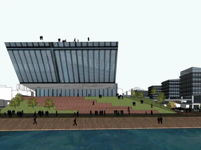 Sketchu Industrial Building: Modern Multi-Story Industrial Park with Office Spaces