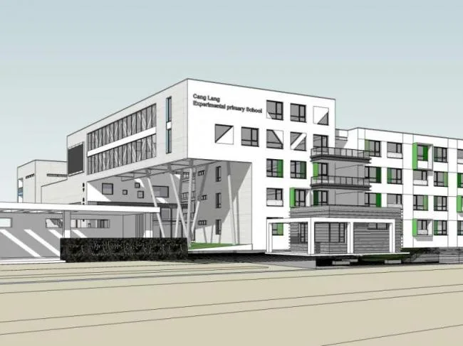 Sketchup School Model | Multi story School, Campus Educational Architecture, Modern Style
