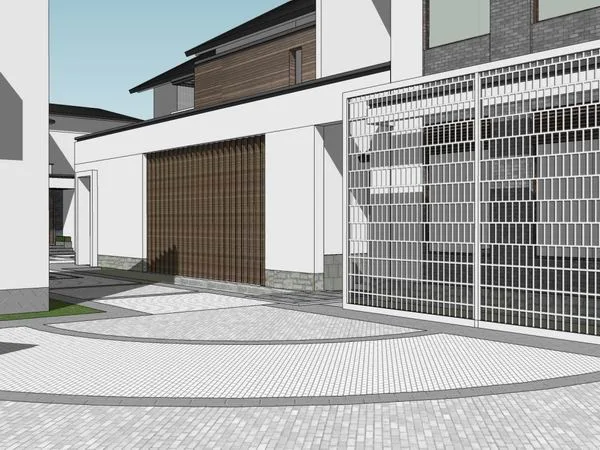 Sketchup Villa Model | Villa, Modern Chinese Style