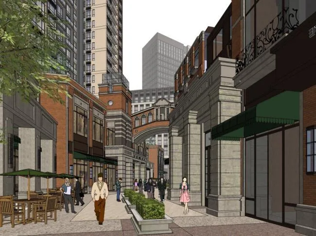 Sketchup Residential Model | Super high-rise residential buildings, neighborhoods, neoclassical style, residential buildings