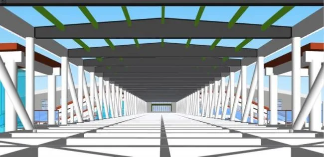 Sketchup Station Road Bridge | Train Station, Modern Style