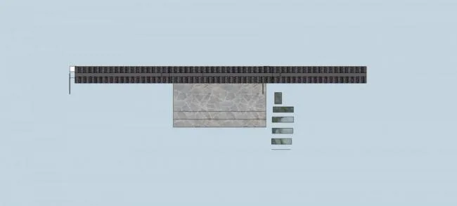 Sketchup Material Model | Courtyard Gate, Wall, Chinese Style, Material