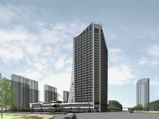 Sketchup Complex Model | Multi story Commercial and Residential Complex, Commercial, Residential, Modern Style