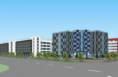 Sketchu Industrial Complex | Multi-Story Factory with Office and Production Spaces-BIM WORLD