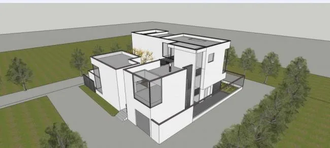 Sketchup Villa Model | Solo Villa, Modern Style